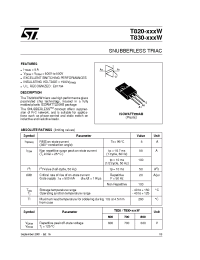Datasheet T820-600W manufacturer STMicroelectronics